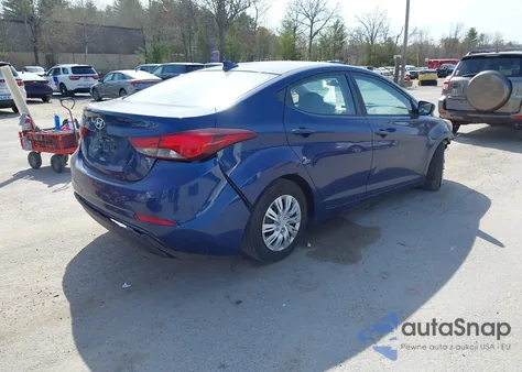 2016 Hyundai Elantra Se from USA, damaged, VIN 5NPDH4AE1GH681813